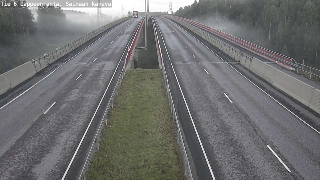 Weather Camera Image Road 6 Lappeenranta, Saimaa channel, Lappeenranta, Etelä-Karjala