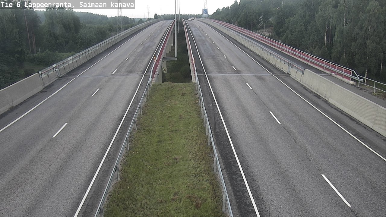 Weather Camera Image Road 6 Lappeenranta, Saimaa channel, Lappeenranta, Etelä-Karjala