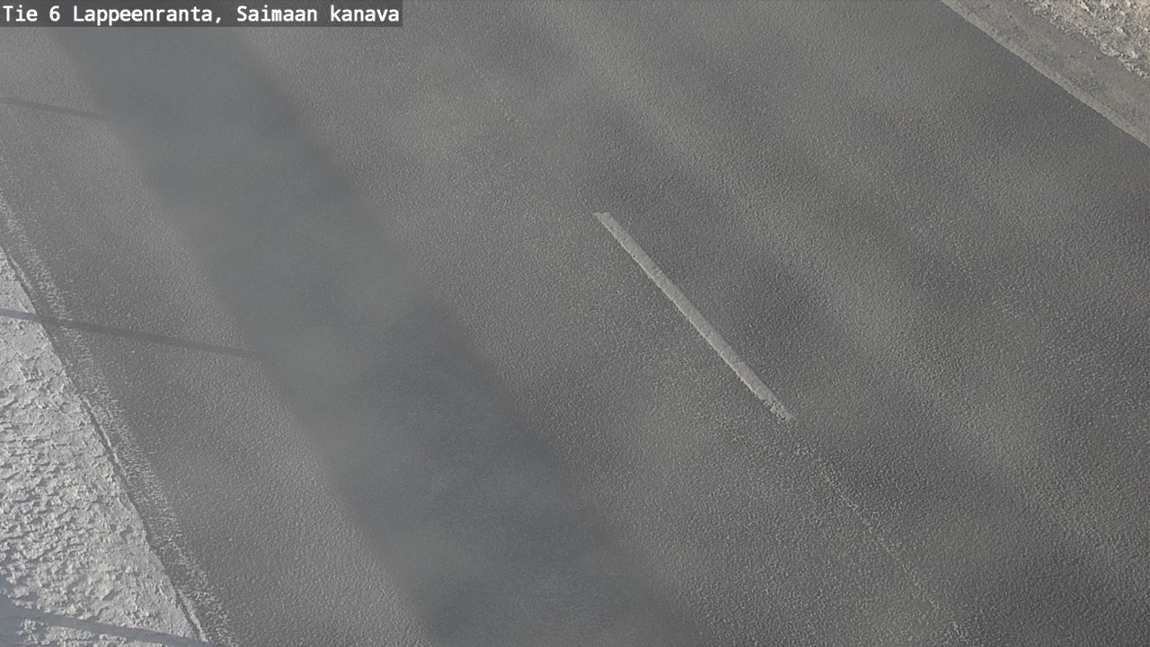 Weather Camera Image Road 6 Lappeenranta, Saimaa channel, Lappeenranta, Etelä-Karjala