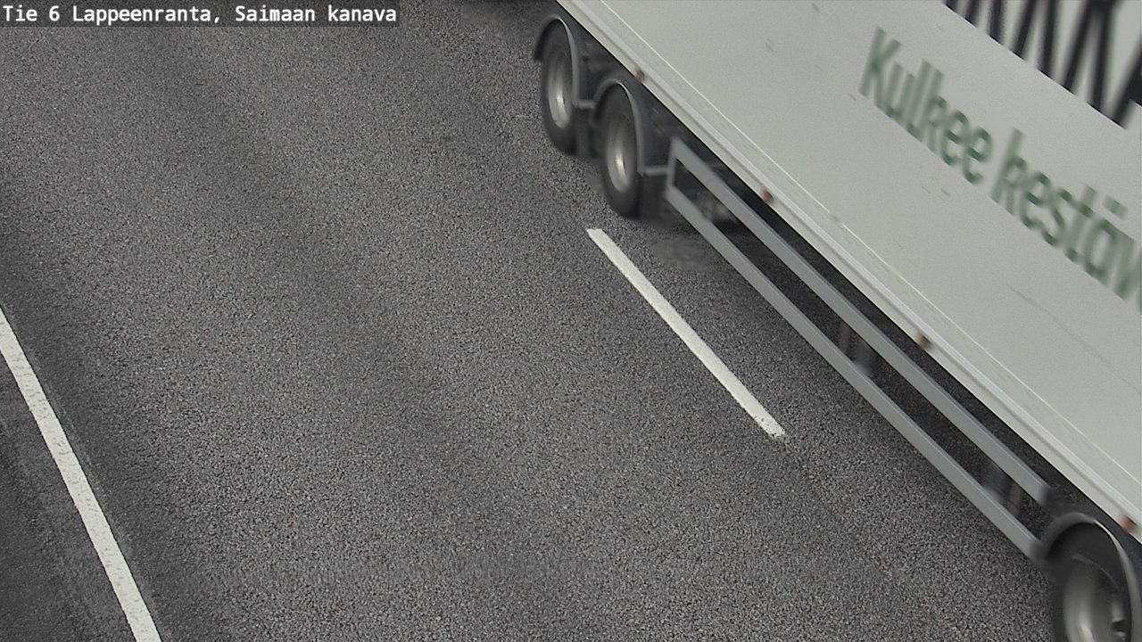 Weather Camera Image Väg 6 Villmanstrand,Saima kanal, Lappeenranta, Etelä-Karjala