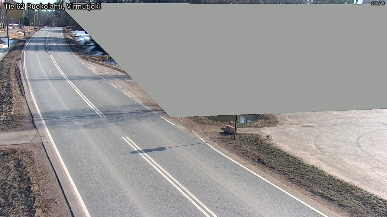 Weather Camera Image Road 62 Virmutjoki, Ruokolahti, Etelä-Karjala