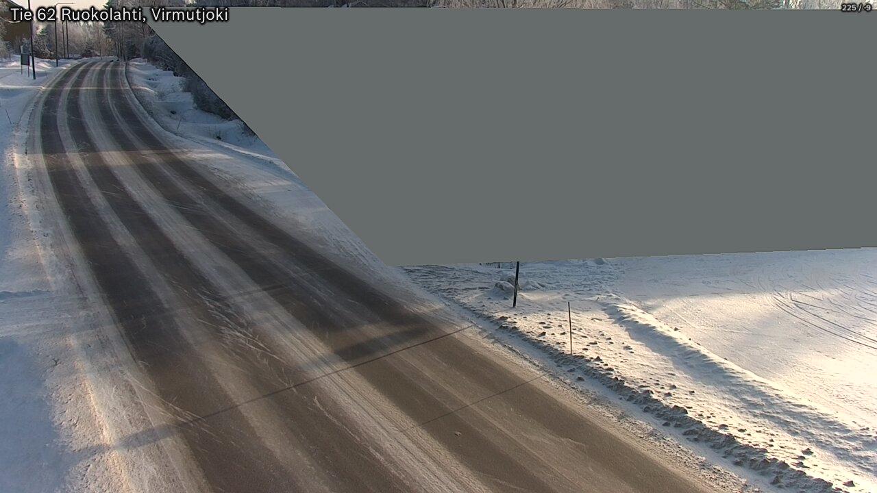 Weather Camera Image Väg 62 Virmutjoki, Ruokolahti, Etelä-Karjala