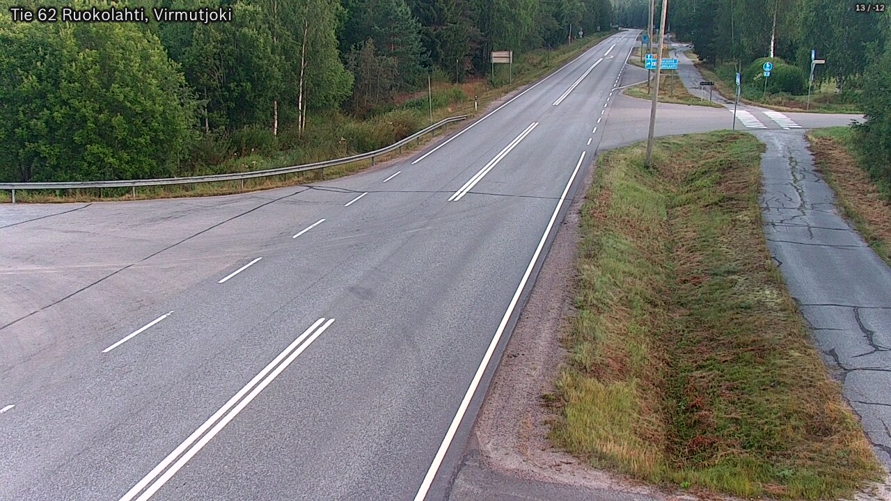 Weather Camera Image Road 62 Virmutjoki, Ruokolahti, Etelä-Karjala