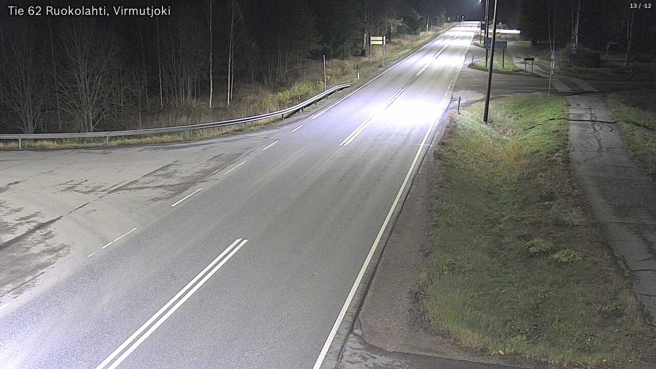 Weather Camera Image Road 62 Virmutjoki, Ruokolahti, Etelä-Karjala