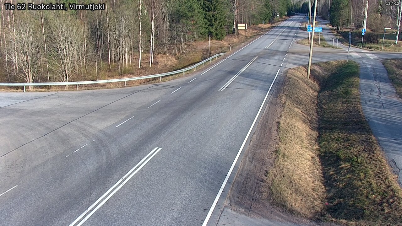 Weather Camera Image Väg 62 Virmutjoki, Ruokolahti, Etelä-Karjala