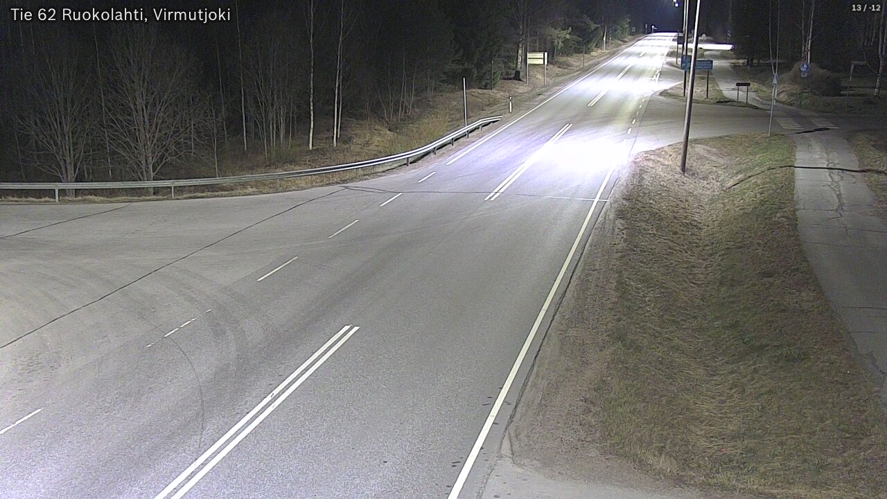 Weather Camera Image Väg 62 Virmutjoki, Ruokolahti, Etelä-Karjala