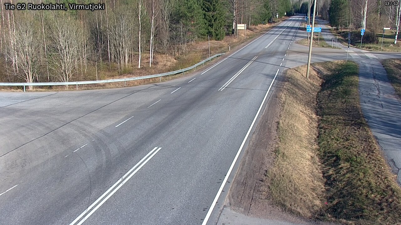 Weather Camera Image Väg 62 Virmutjoki, Ruokolahti, Etelä-Karjala