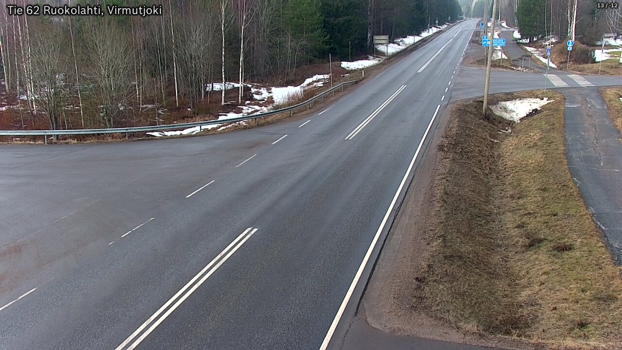 Weather Camera Image Road 62 Virmutjoki, Ruokolahti, Etelä-Karjala