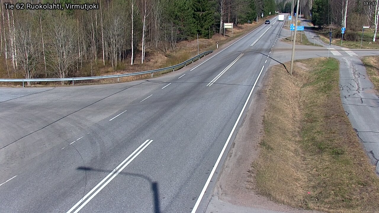 Weather Camera Image Väg 62 Virmutjoki, Ruokolahti, Etelä-Karjala