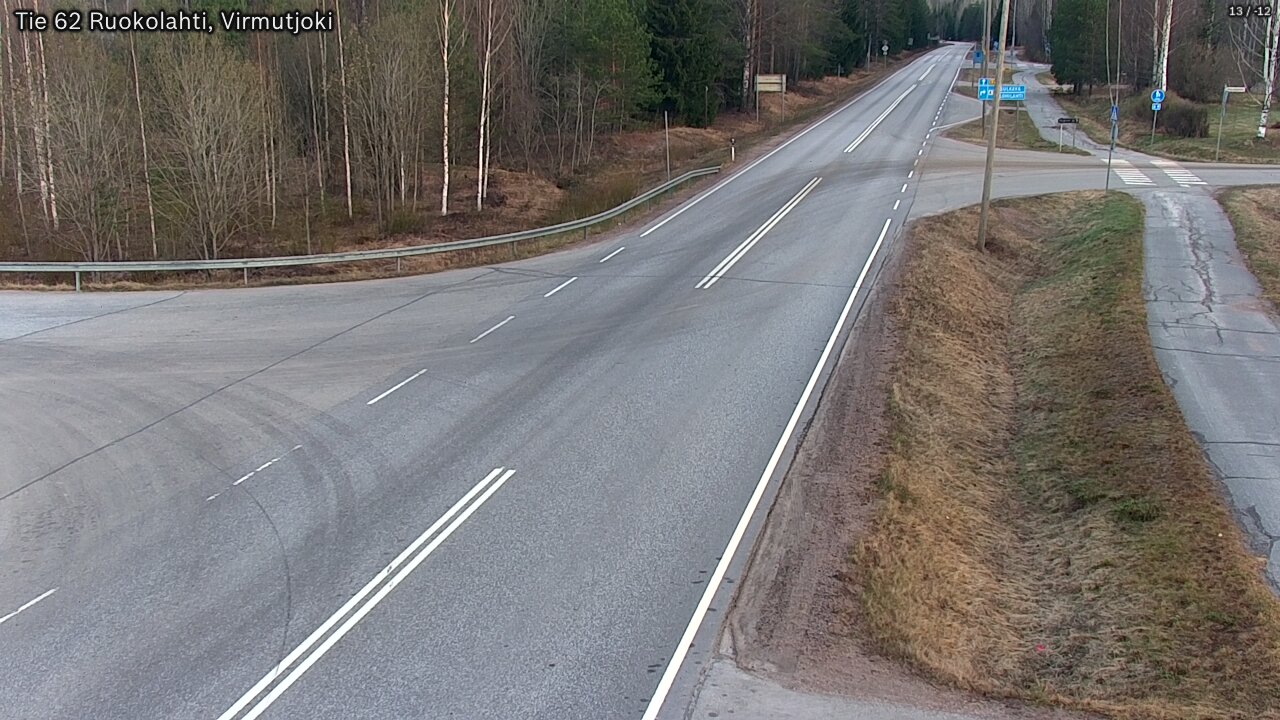 Weather Camera Image Väg 62 Virmutjoki, Ruokolahti, Etelä-Karjala