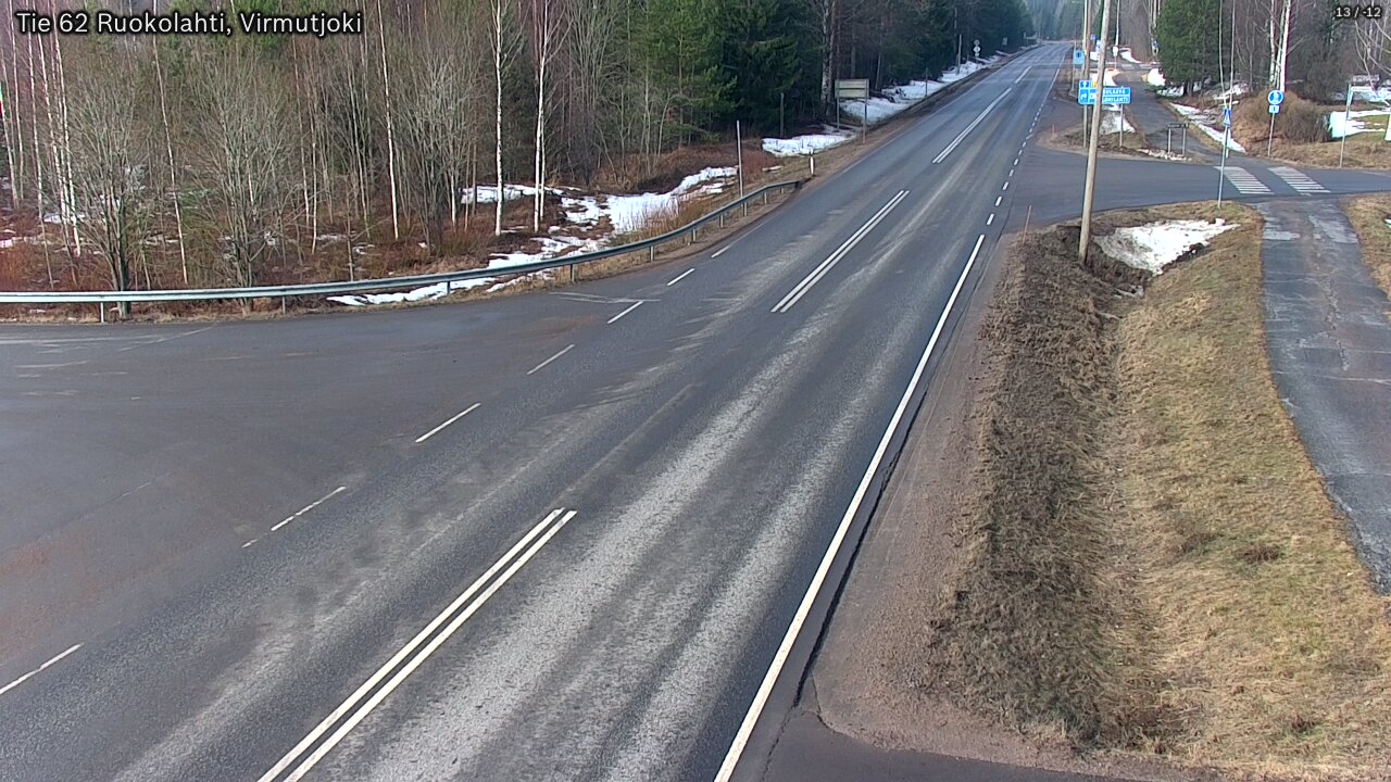 Weather Camera Image Road 62 Virmutjoki, Ruokolahti, Etelä-Karjala