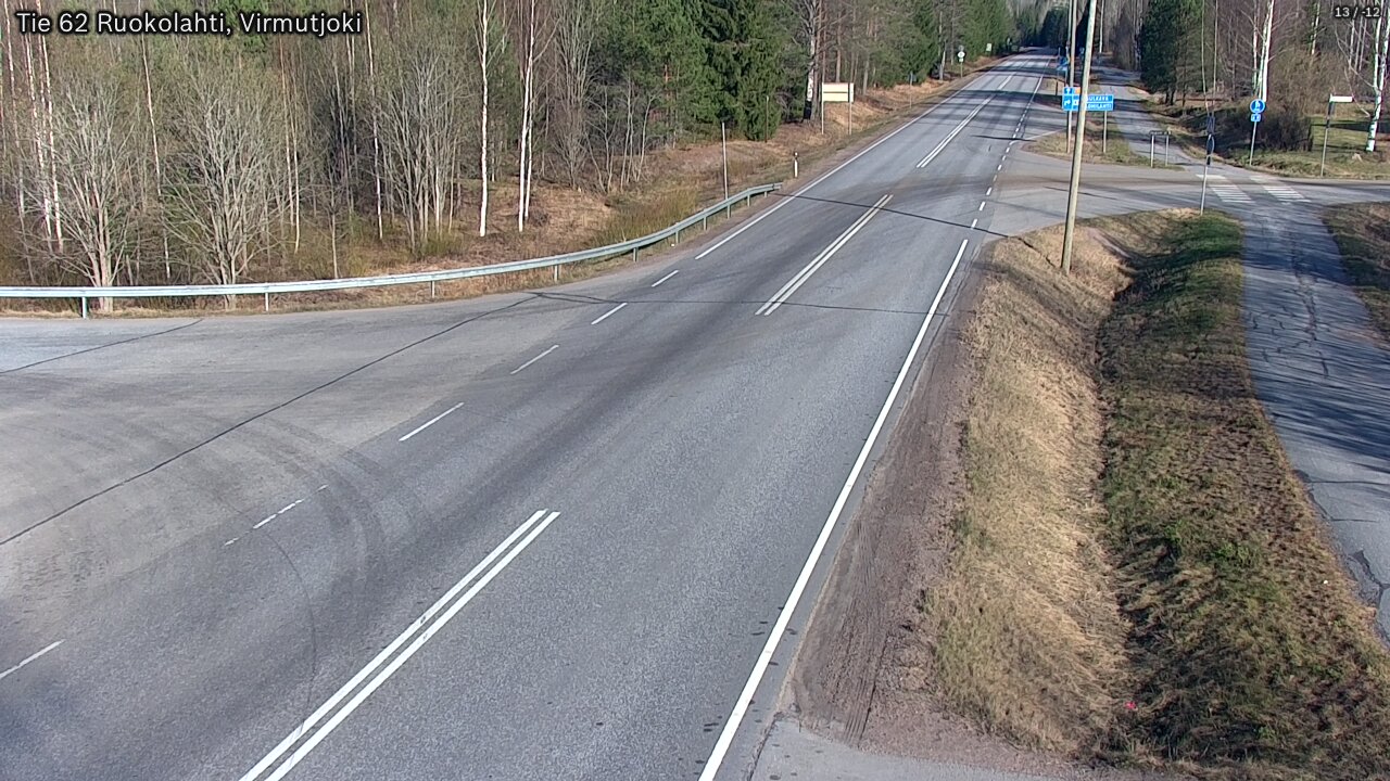 Weather Camera Image Väg 62 Virmutjoki, Ruokolahti, Etelä-Karjala