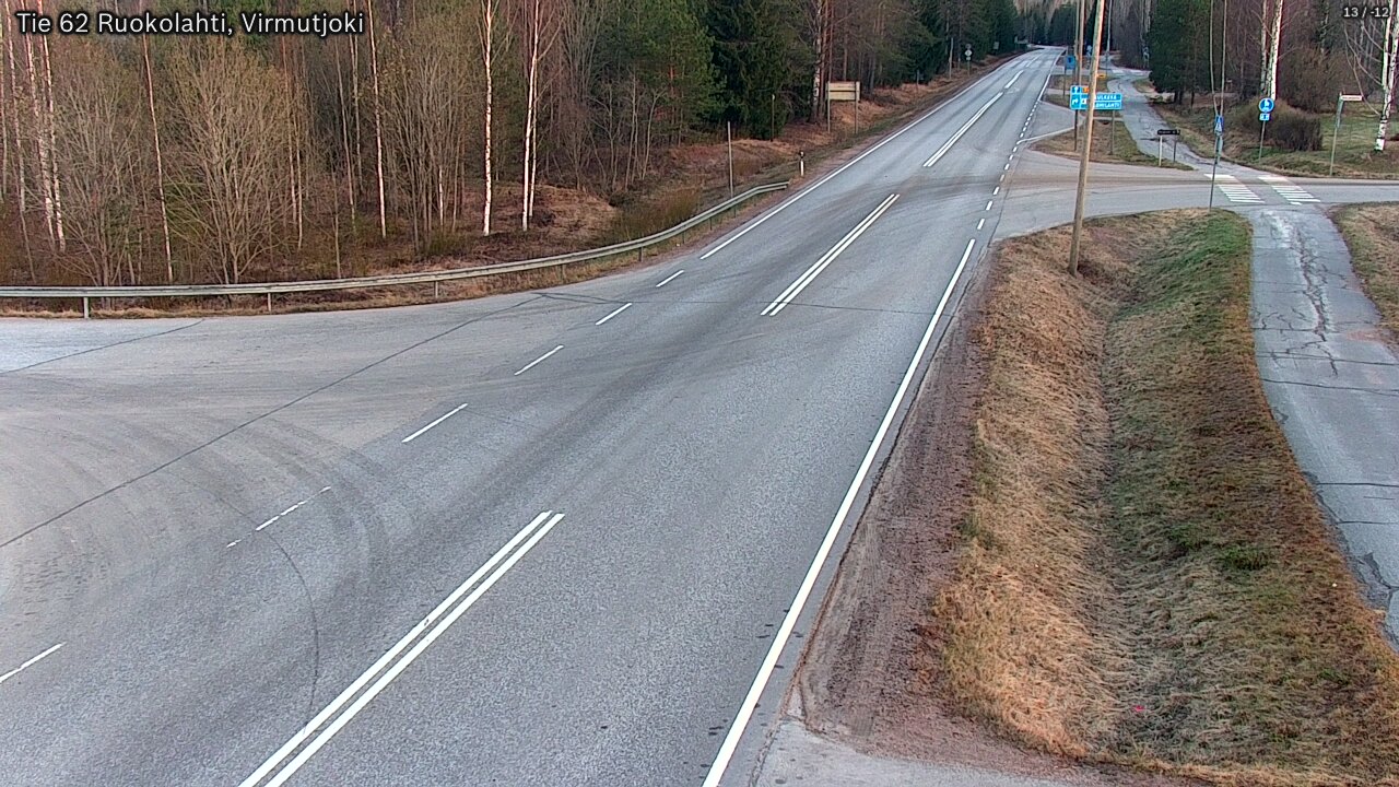 Weather Camera Image Väg 62 Virmutjoki, Ruokolahti, Etelä-Karjala