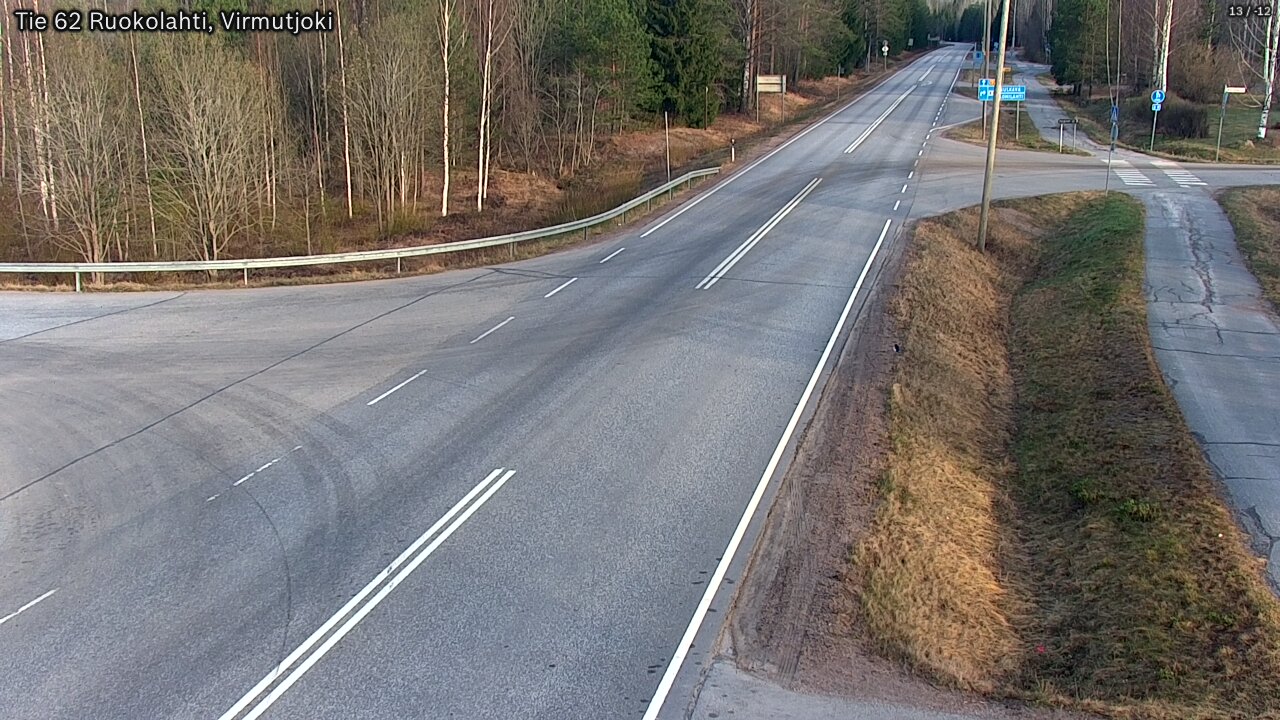 Weather Camera Image Väg 62 Virmutjoki, Ruokolahti, Etelä-Karjala