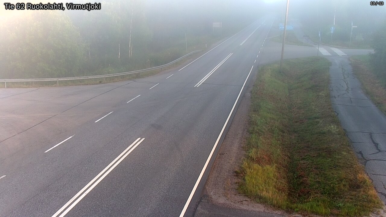 Weather Camera Image Road 62 Virmutjoki, Ruokolahti, Etelä-Karjala