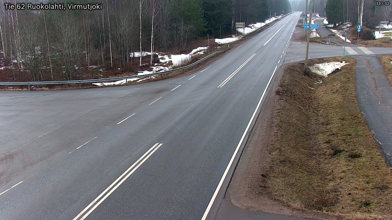 Weather Camera Image Road 62 Virmutjoki, Ruokolahti, Etelä-Karjala