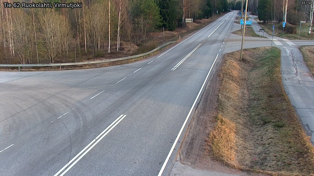 Weather Camera Image Väg 62 Virmutjoki, Ruokolahti, Etelä-Karjala
