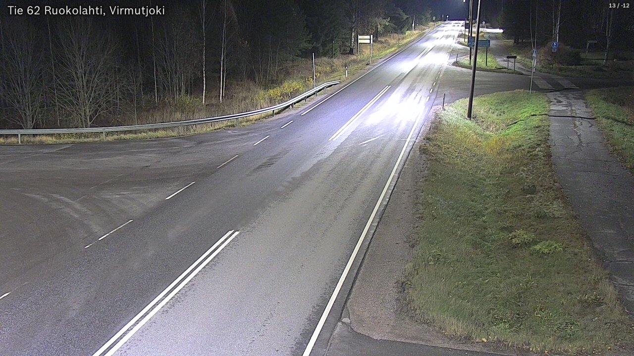 Weather Camera Image Väg 62 Virmutjoki, Ruokolahti, Etelä-Karjala