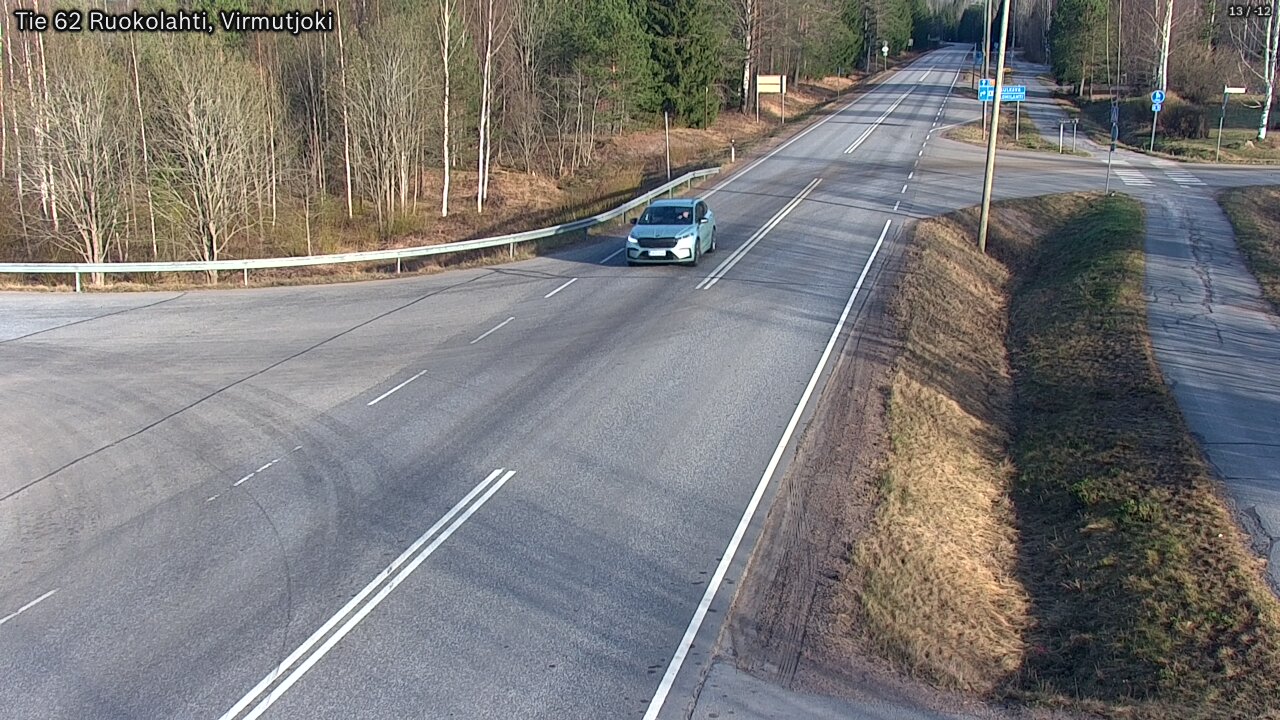 Weather Camera Image Väg 62 Virmutjoki, Ruokolahti, Etelä-Karjala