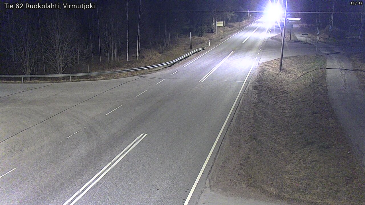 Weather Camera Image Väg 62 Virmutjoki, Ruokolahti, Etelä-Karjala