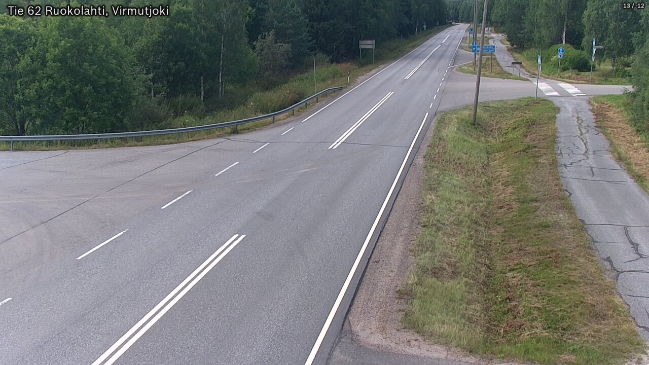 Weather Camera Image Road 62 Virmutjoki, Ruokolahti, Etelä-Karjala