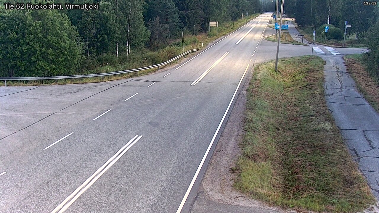 Weather Camera Image Road 62 Virmutjoki, Ruokolahti, Etelä-Karjala