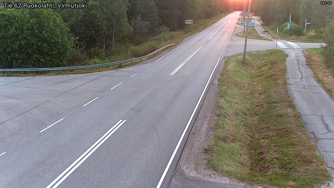 Weather Camera Image Road 62 Virmutjoki, Ruokolahti, Etelä-Karjala