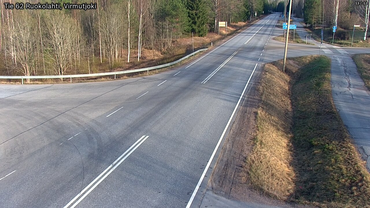 Weather Camera Image Väg 62 Virmutjoki, Ruokolahti, Etelä-Karjala