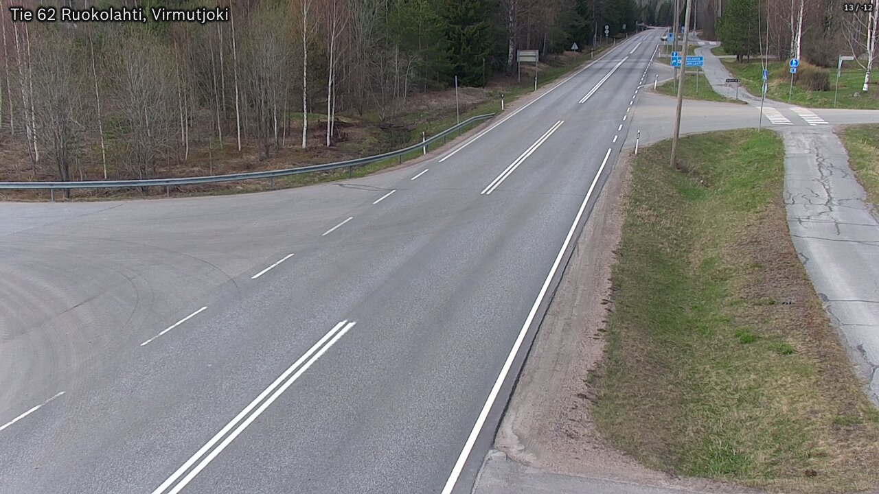 Weather Camera Image Road 62 Virmutjoki, Ruokolahti, Etelä-Karjala