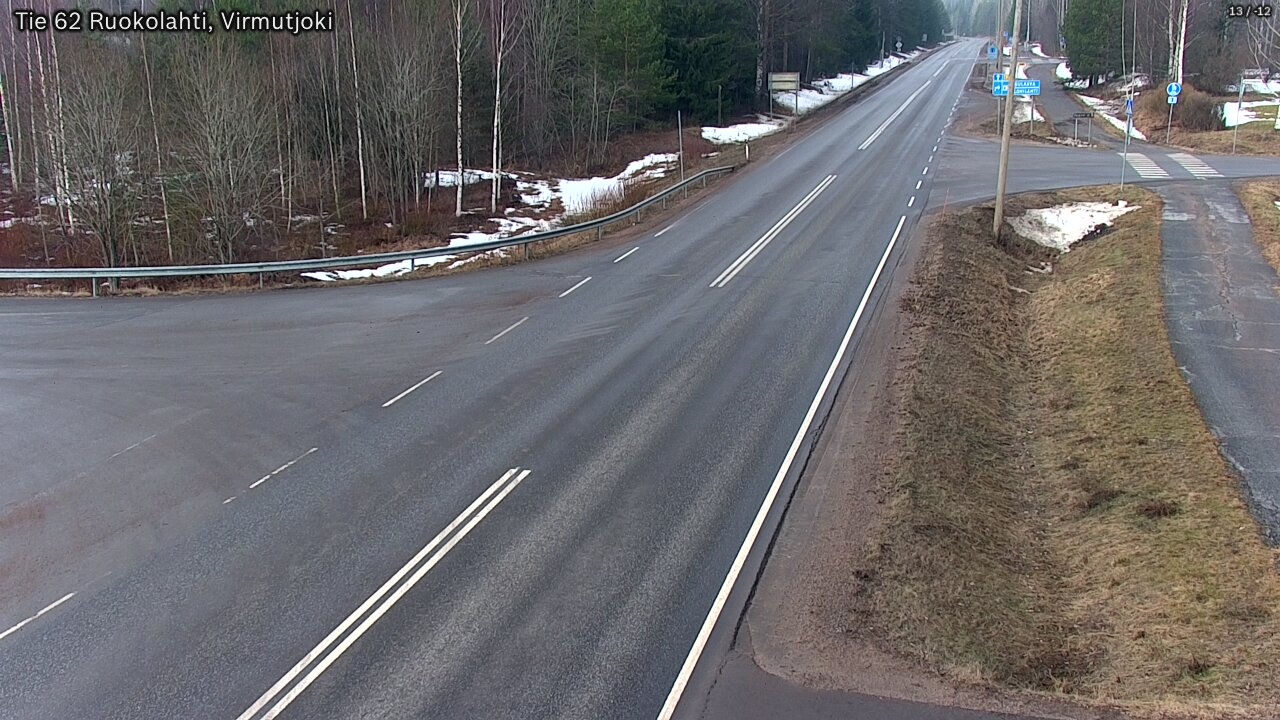 Weather Camera Image Road 62 Virmutjoki, Ruokolahti, Etelä-Karjala