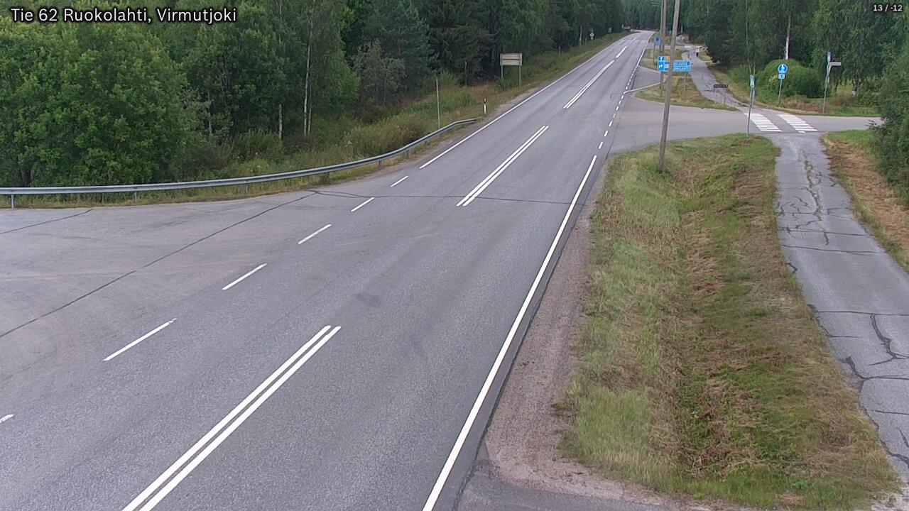 Weather Camera Image Road 62 Virmutjoki, Ruokolahti, Etelä-Karjala