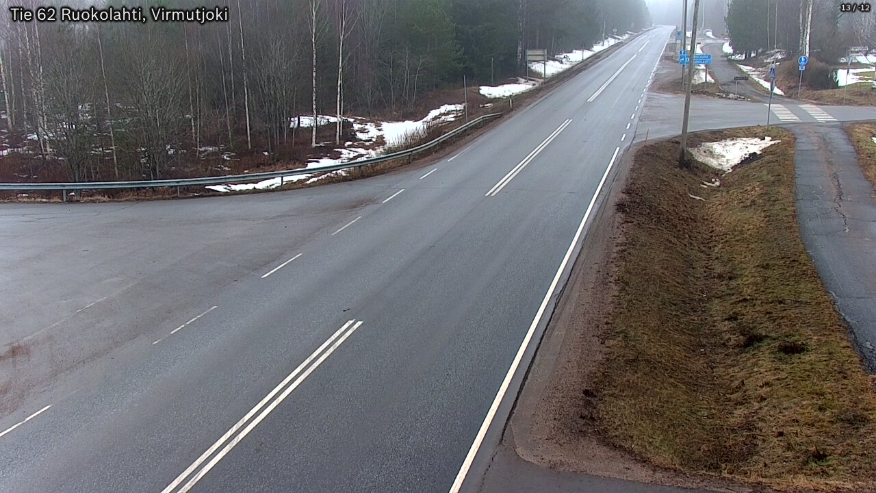 Weather Camera Image Road 62 Virmutjoki, Ruokolahti, Etelä-Karjala