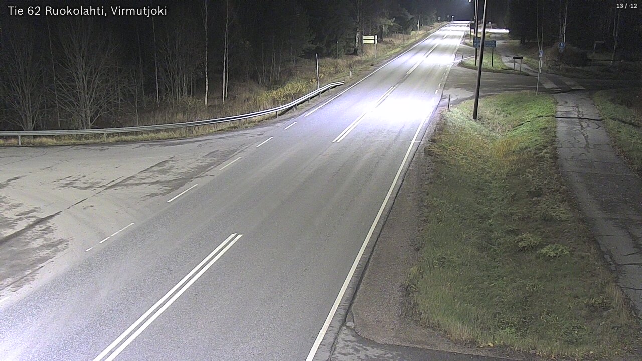 Weather Camera Image Road 62 Virmutjoki, Ruokolahti, Etelä-Karjala