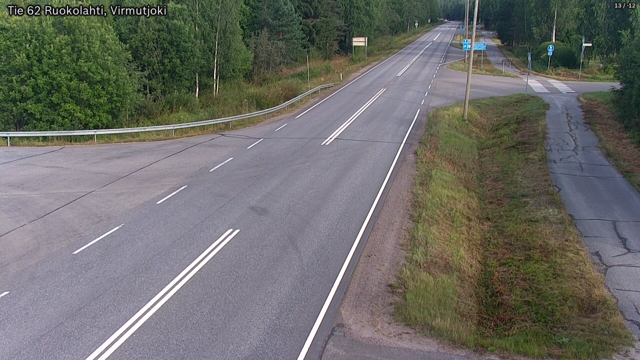 Weather Camera Image Road 62 Virmutjoki, Ruokolahti, Etelä-Karjala