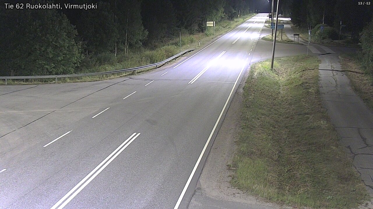 Weather Camera Image Road 62 Virmutjoki, Ruokolahti, Etelä-Karjala