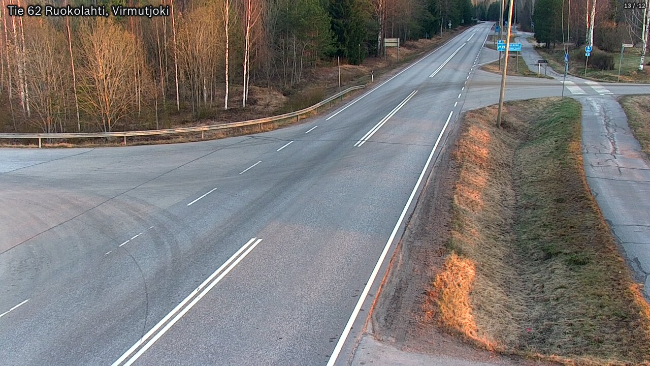 Weather Camera Image Väg 62 Virmutjoki, Ruokolahti, Etelä-Karjala