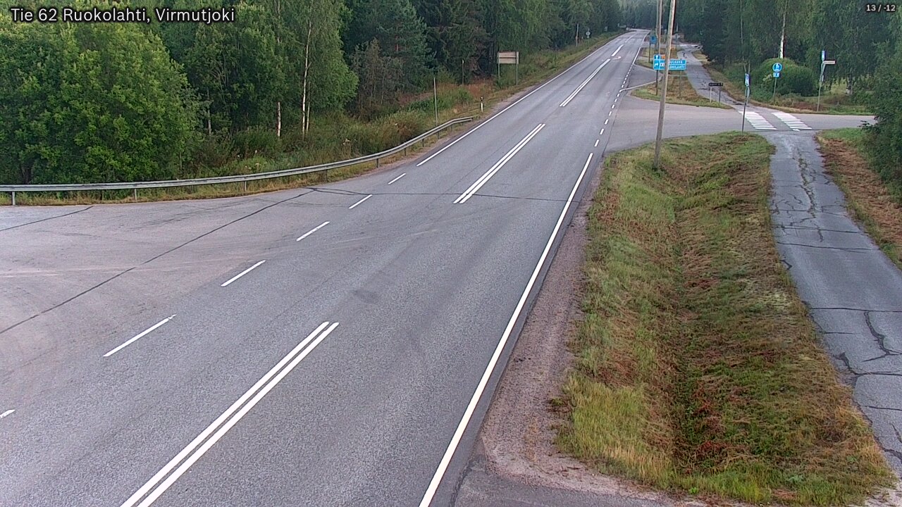 Weather Camera Image Road 62 Virmutjoki, Ruokolahti, Etelä-Karjala