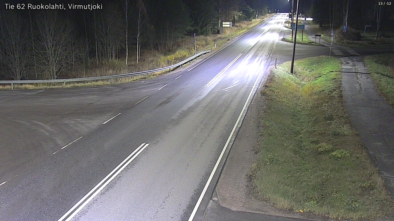 Weather Camera Image Väg 62 Virmutjoki, Ruokolahti, Etelä-Karjala