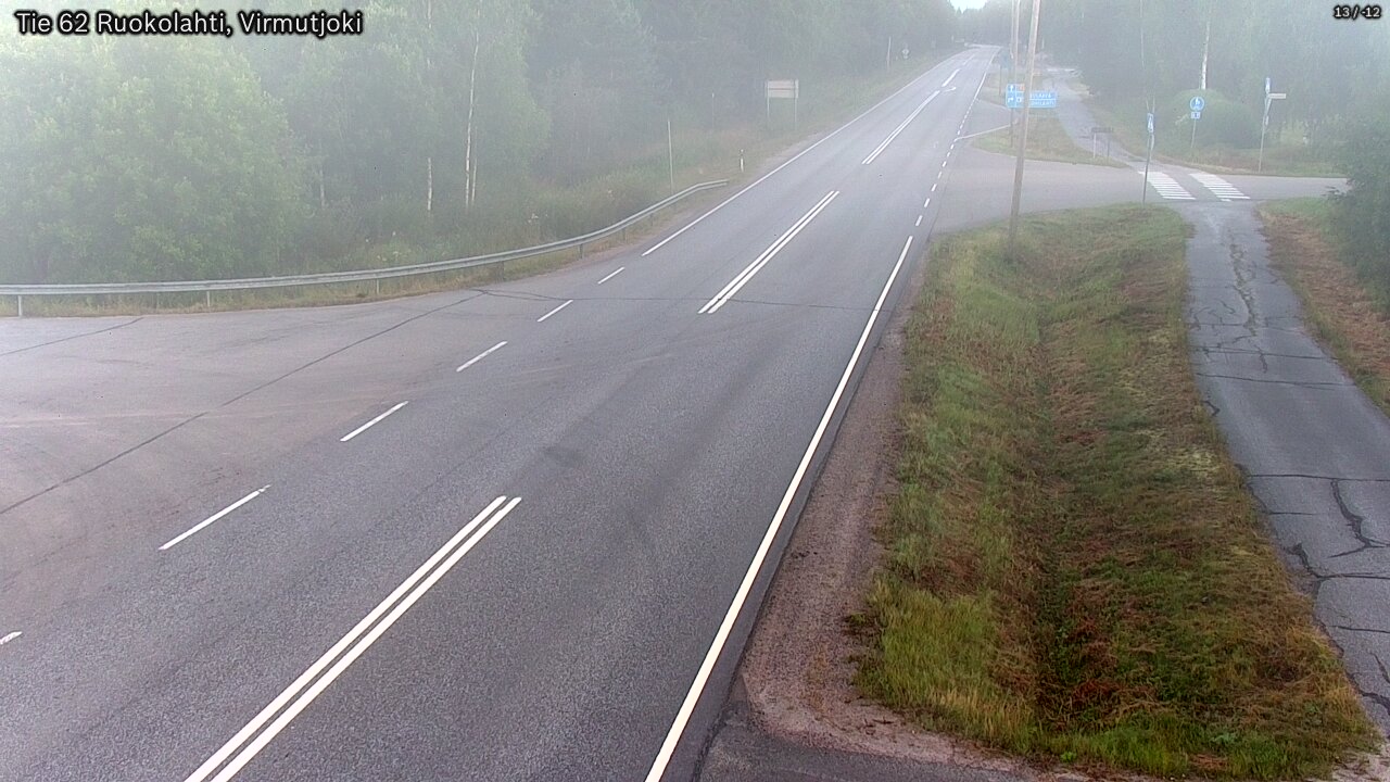 Weather Camera Image Road 62 Virmutjoki, Ruokolahti, Etelä-Karjala