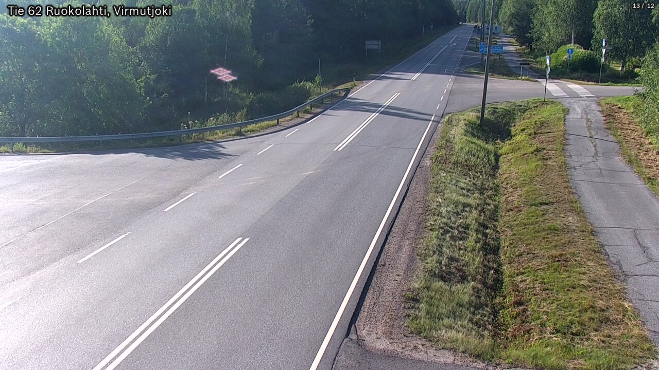 Weather Camera Image Road 62 Virmutjoki, Ruokolahti, Etelä-Karjala