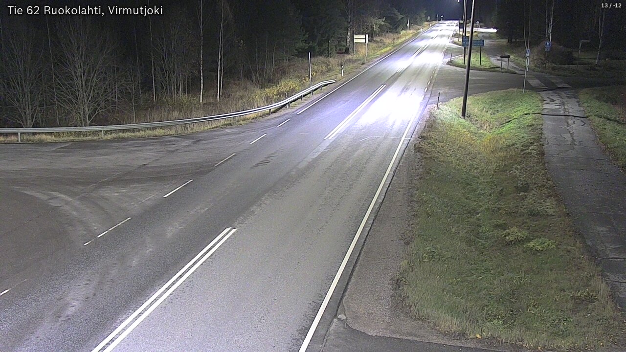 Weather Camera Image Väg 62 Virmutjoki, Ruokolahti, Etelä-Karjala