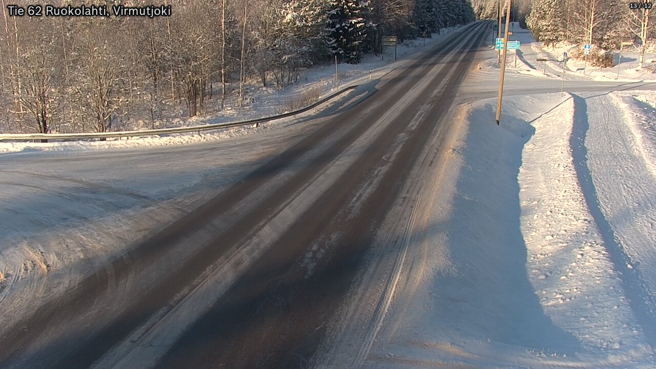 Weather Camera Image Road 62 Virmutjoki, Ruokolahti, Etelä-Karjala