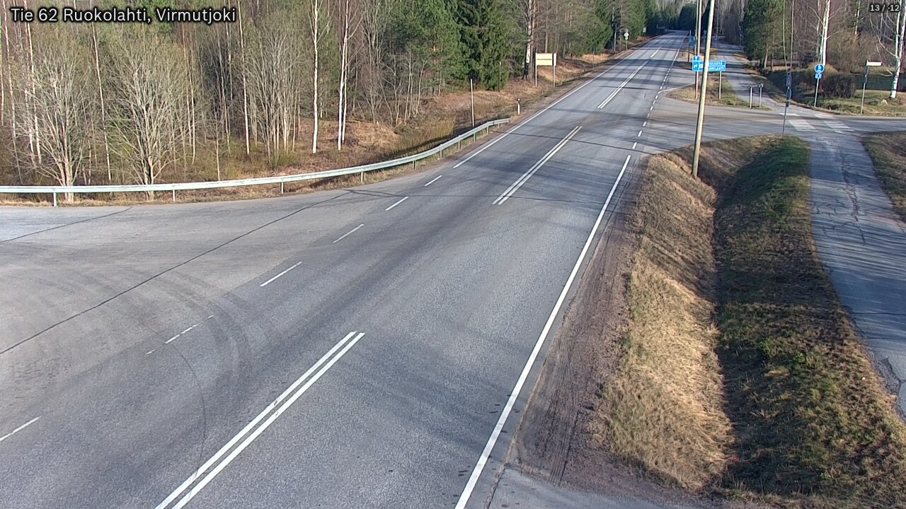 Weather Camera Image Väg 62 Virmutjoki, Ruokolahti, Etelä-Karjala