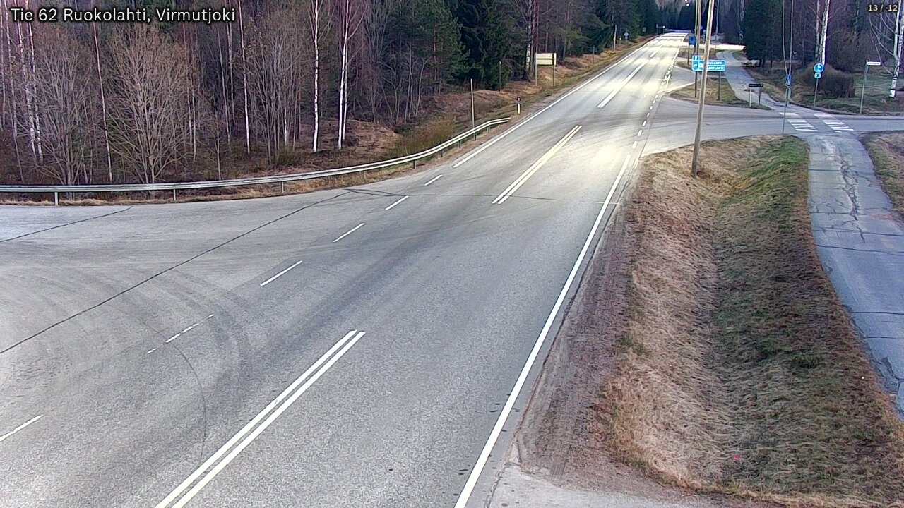 Weather Camera Image Väg 62 Virmutjoki, Ruokolahti, Etelä-Karjala