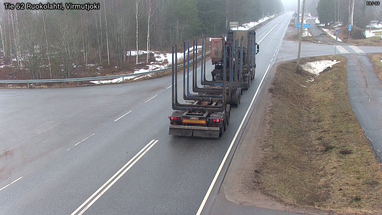 Weather Camera Image Road 62 Virmutjoki, Ruokolahti, Etelä-Karjala