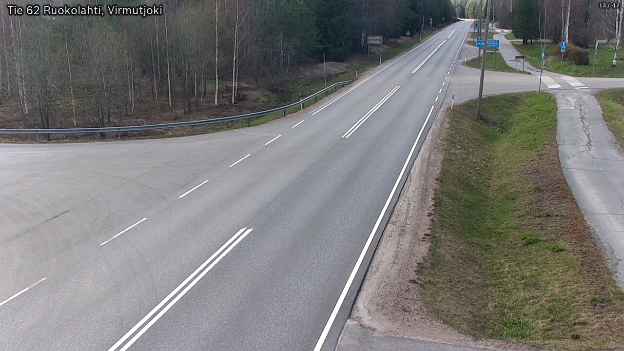 Weather Camera Image Väg 62 Virmutjoki, Ruokolahti, Etelä-Karjala