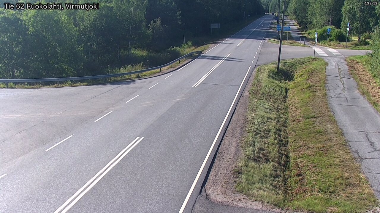 Weather Camera Image Road 62 Virmutjoki, Ruokolahti, Etelä-Karjala