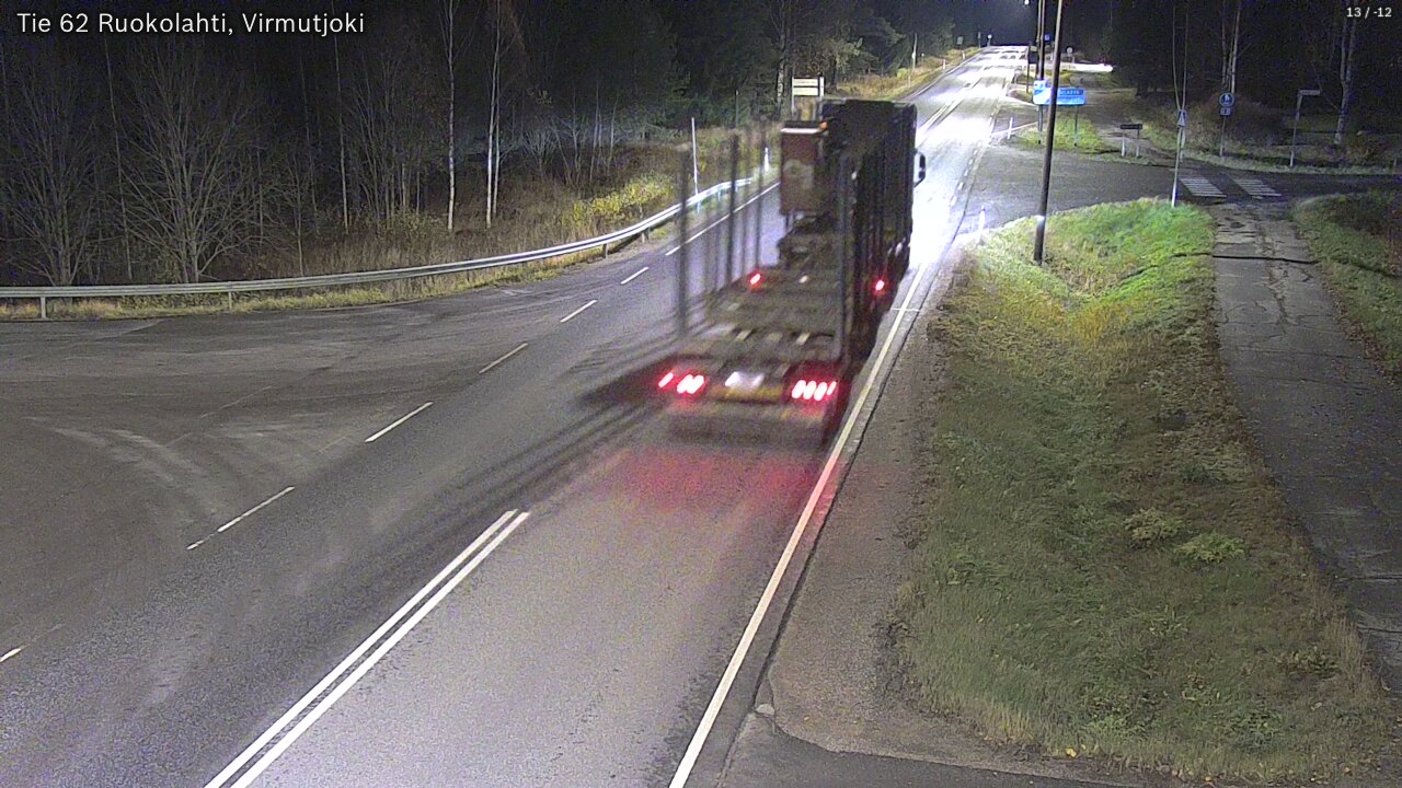 Weather Camera Image Väg 62 Virmutjoki, Ruokolahti, Etelä-Karjala