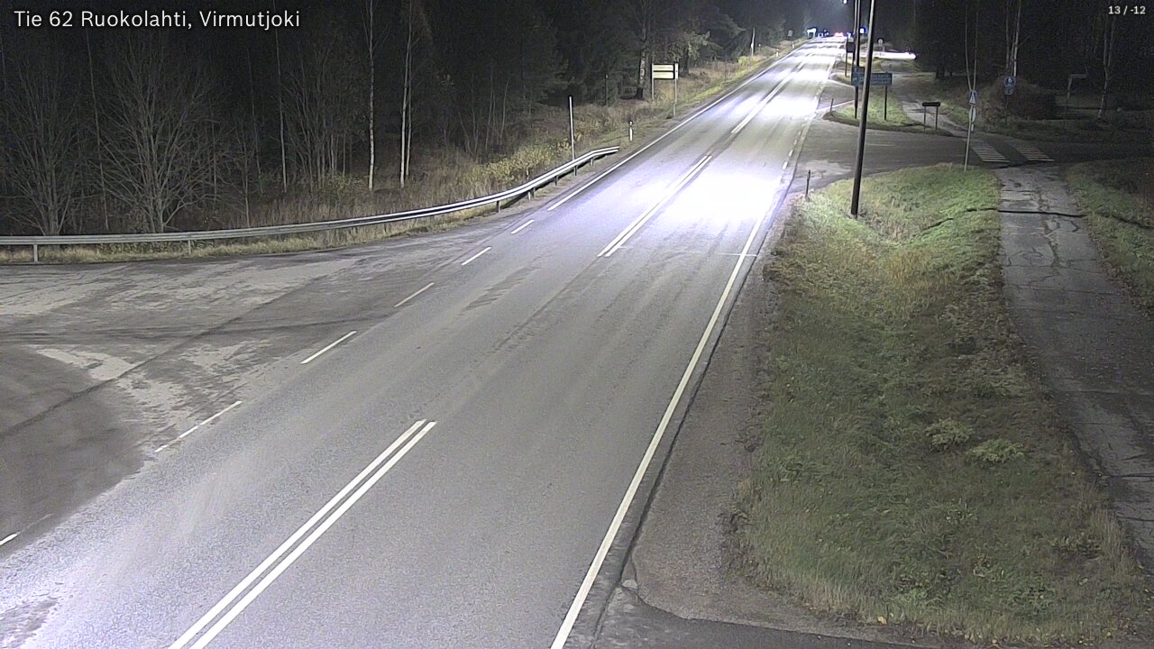 Weather Camera Image Väg 62 Virmutjoki, Ruokolahti, Etelä-Karjala