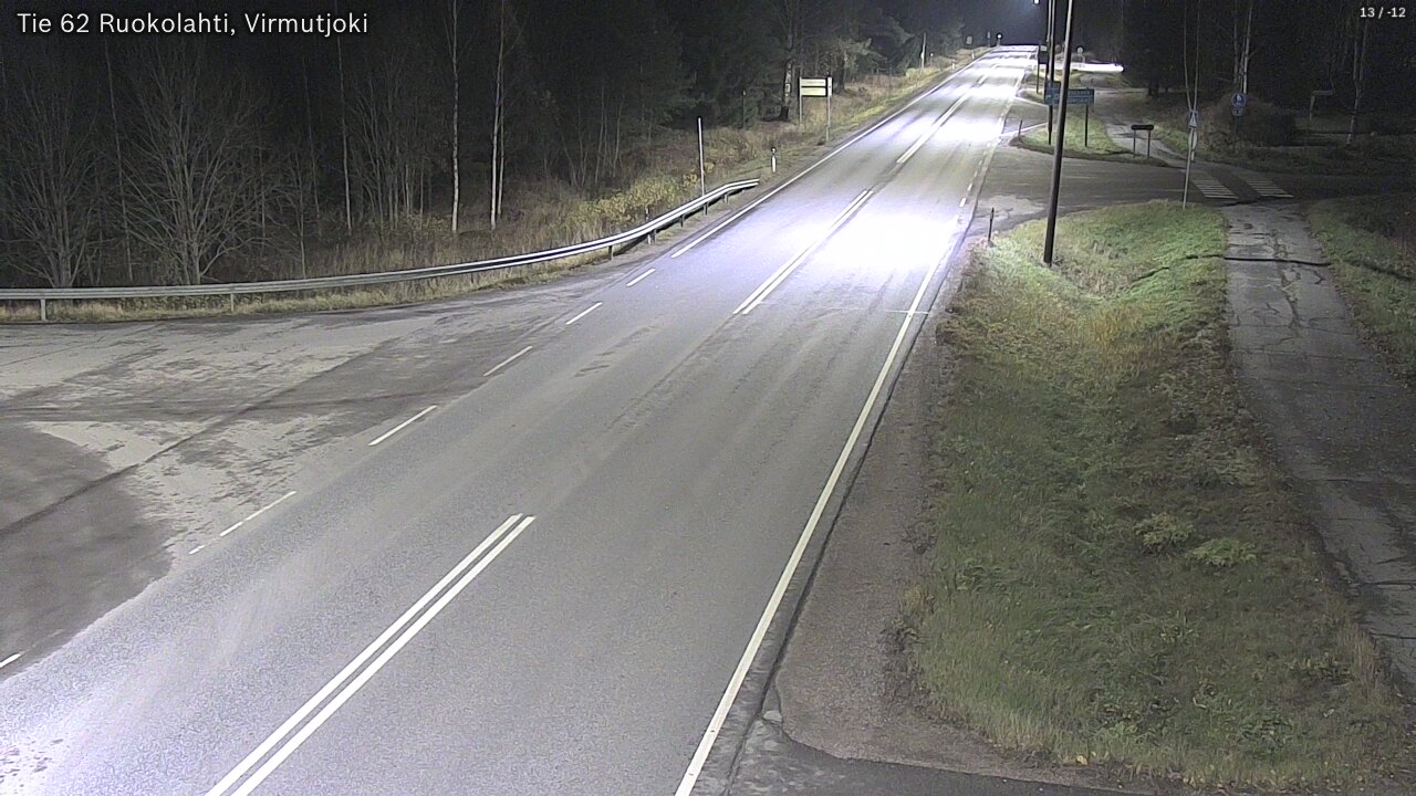 Weather Camera Image Väg 62 Virmutjoki, Ruokolahti, Etelä-Karjala